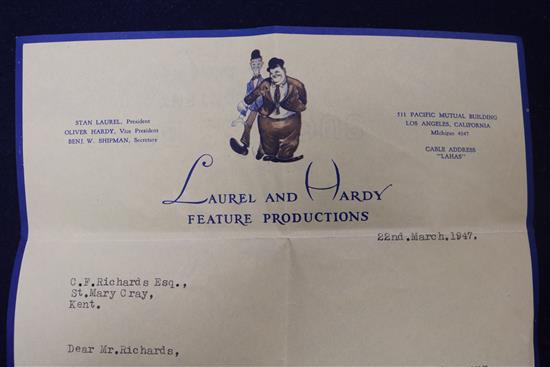 Three autographs albums, including a Laurel and Hardy